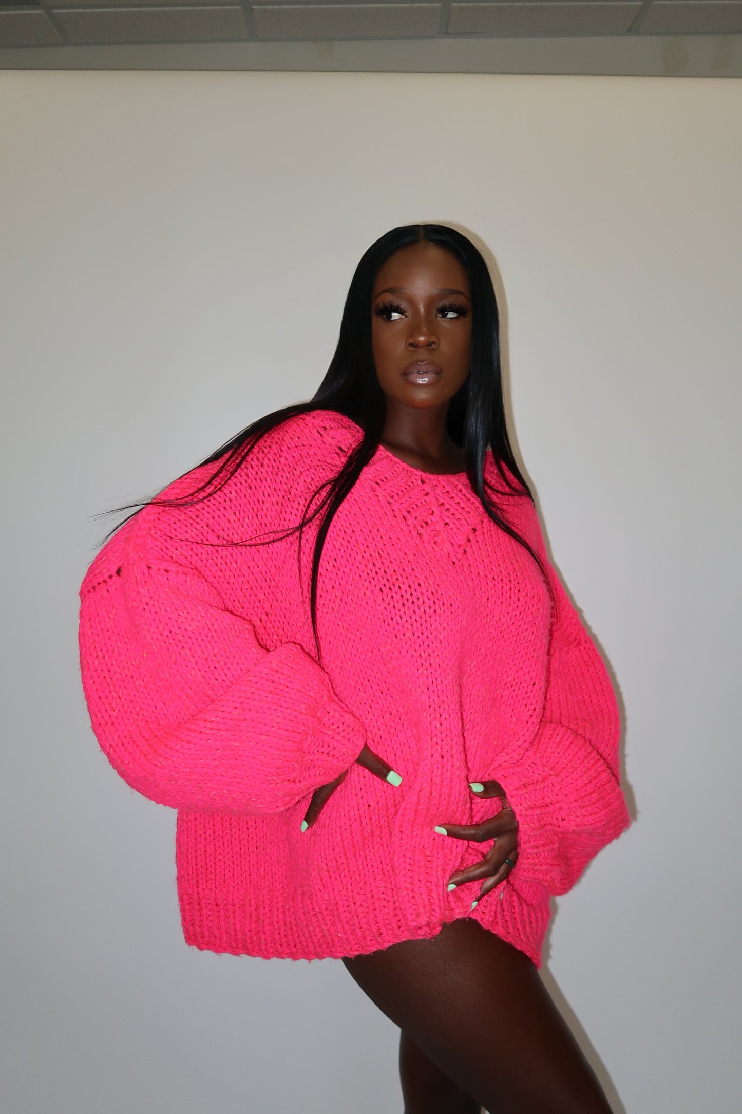 Pink Oversize Sweater