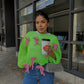 Neon Coquette Sweater