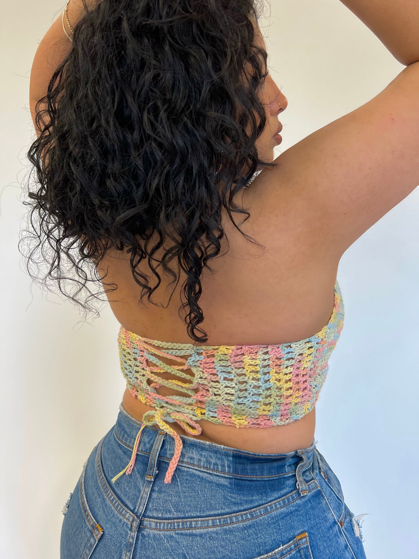 Pastel Crochet Top