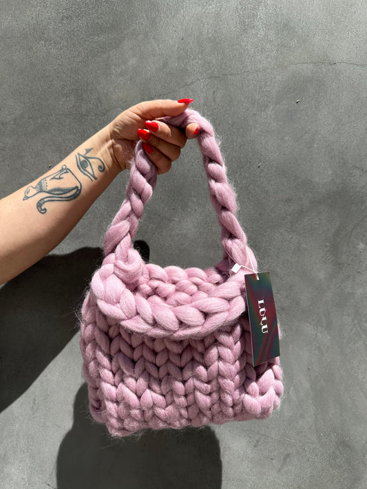Chunky Wool Pink Bag