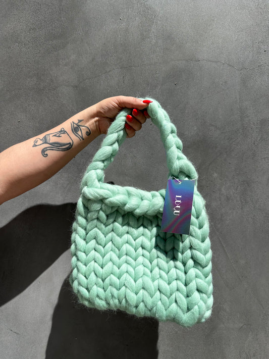 Chunky Wool Mint Bag