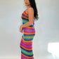 Rainbow Knit Maxi Dress