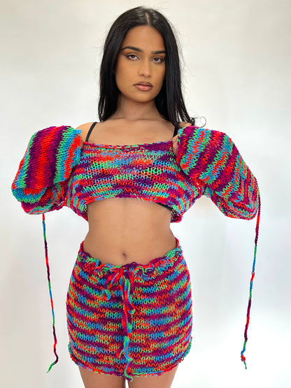 Neon Knit Set